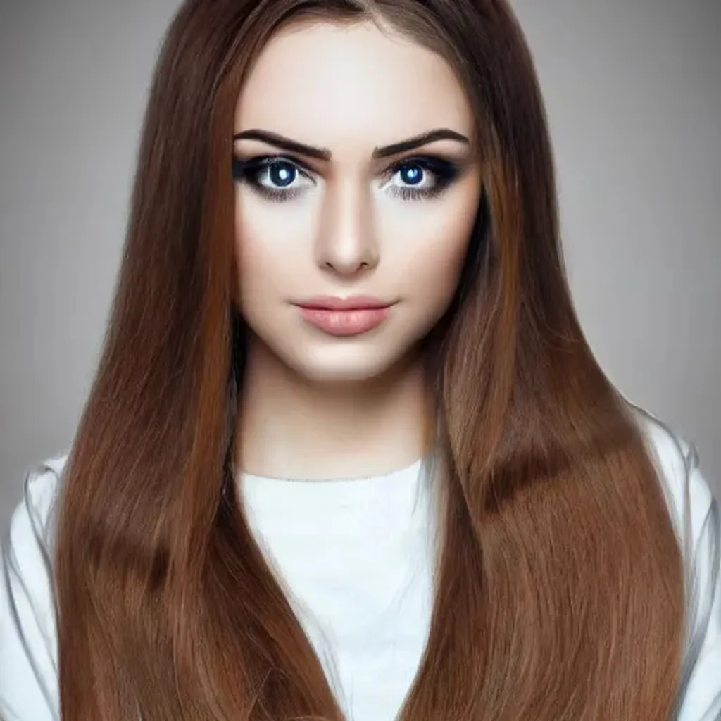 Prompt: Beautiful girl with Siberian smooth 