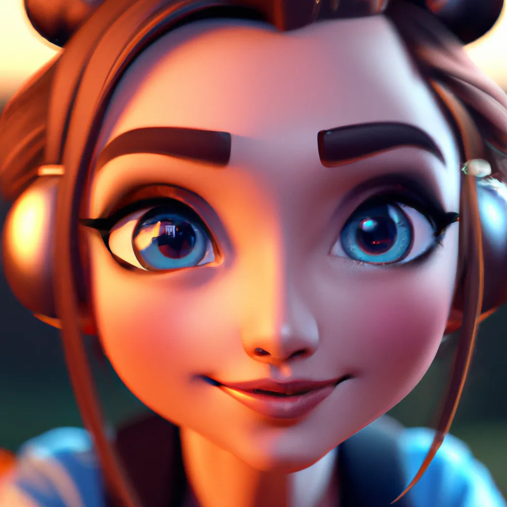 Prompt: 🙂 Beautiful Egirl with beautiful Eyes charater, Ccartoon style  , light in Octane Render, High Resolution, Artstation 1 