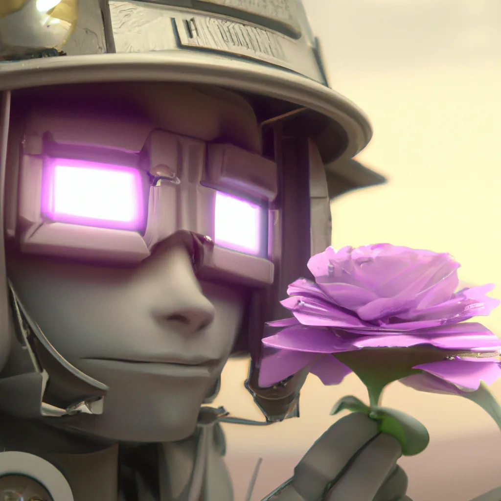 Prompt: flcl fighter wearing streetwear with vintage robot mask and hat, portrait, Astral realm ruins environment, intricate, very detailed robot portrait with symmetrical eyes, large head, picking up flower, cinematic lighting, amazing composition , 3d octane render, unreal engine, hyper realistic, soft illumination, trending artstation, environmental concept art, all in grey, colors, trending on ArtStation, , cinematic lighting