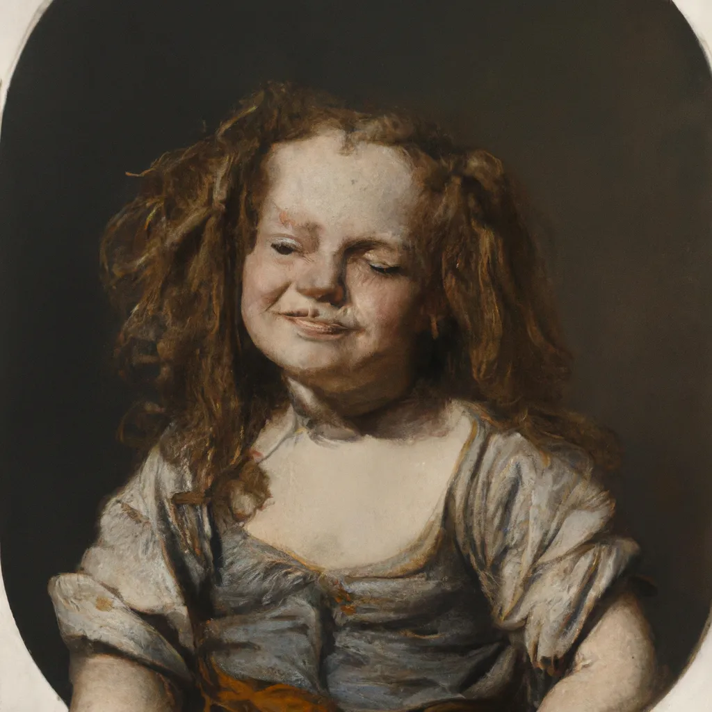 Prompt: Girl With Messy Hair, Berlin, 1620, by David Teniers the Younger