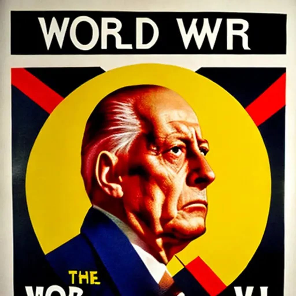 Prompt: The poster world war III,world leader