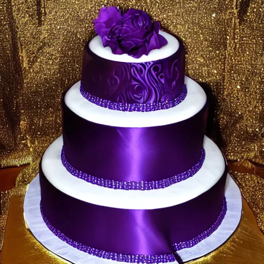 a cake purple royal photograph | OpenArt