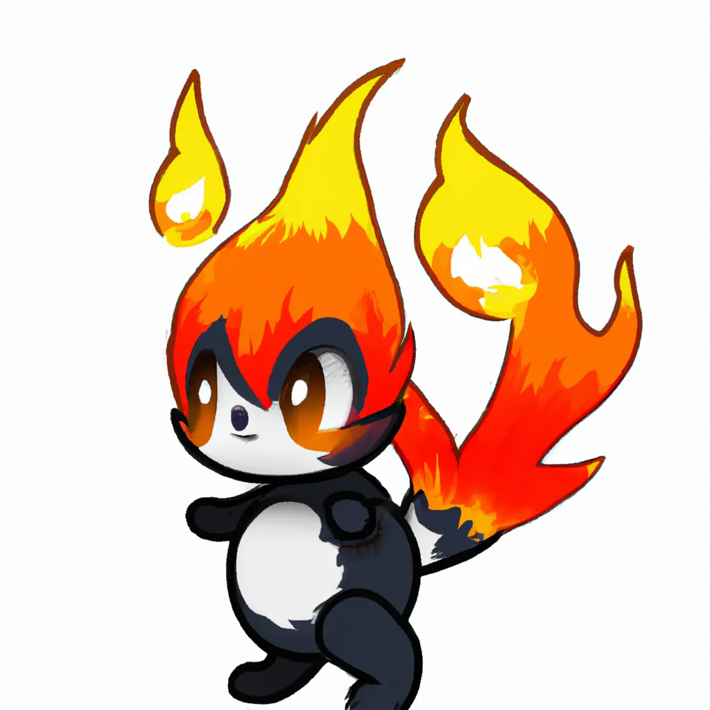 Prompt: fire/ghost type spotted skunk, skunk pokemon, cute pokemon, new pokemon, fakemon, ken sugimori, like eevee, pokemon concept, concept art, trending online, cute ghost, mascot pokemon, starter pokemon