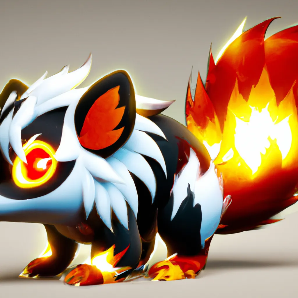 Prompt: skunk pokemon, spotted skunk, fire and ghost type pokemon, cute, cute ghost, mascot, starter, like eevee, like flareon, ken sugimori style, pokemon design, pokemon concept, fakemon, new pokemon, trending online, fluffy, adorable, ken sugimori, high quality, 8k, digital Art, perfect composition, beautiful detailed intricate insanely detailed octane render trending on artstation, 8 k artistic photography, photorealistic concept art, soft natural volumetric cinematic perfect light, chiaroscuro, award - winning photograph, masterpiece, oil on canvas, raphael, caravaggio, greg rutkowski, beeple, beksinski, giger