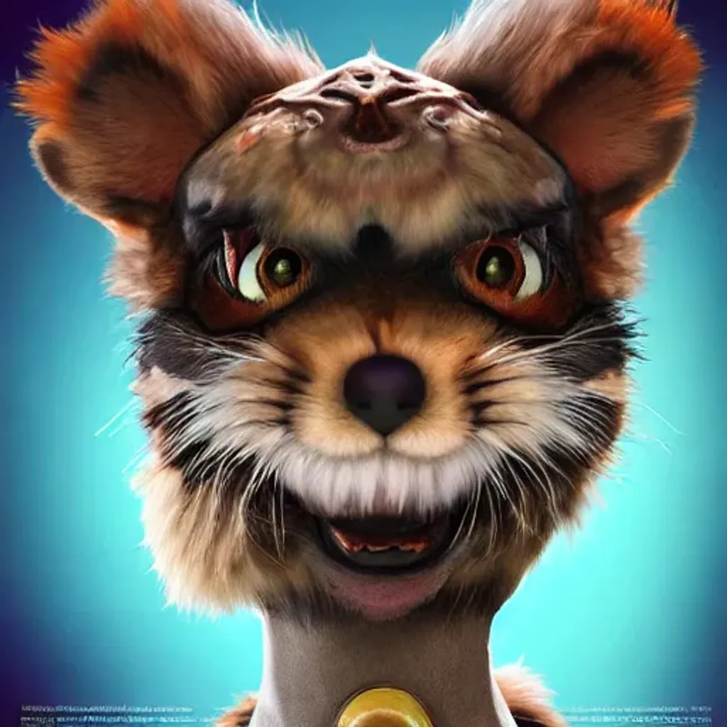 Prompt: Ultra high Quality photo |A cute little furry monster  is serving Dali and Escher and Klarwein posing as cute furry monster beasts | video game character  | made out of flora fauna | fine details and expressions | happy feet movie | ultra high resolution octane  | midjourney | centered | photo realistic | upscale | by Artgerm Artstation 