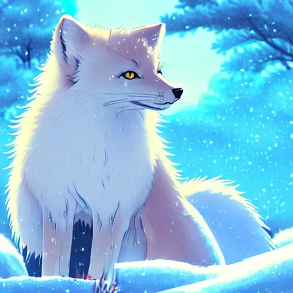 Arctic fox anime