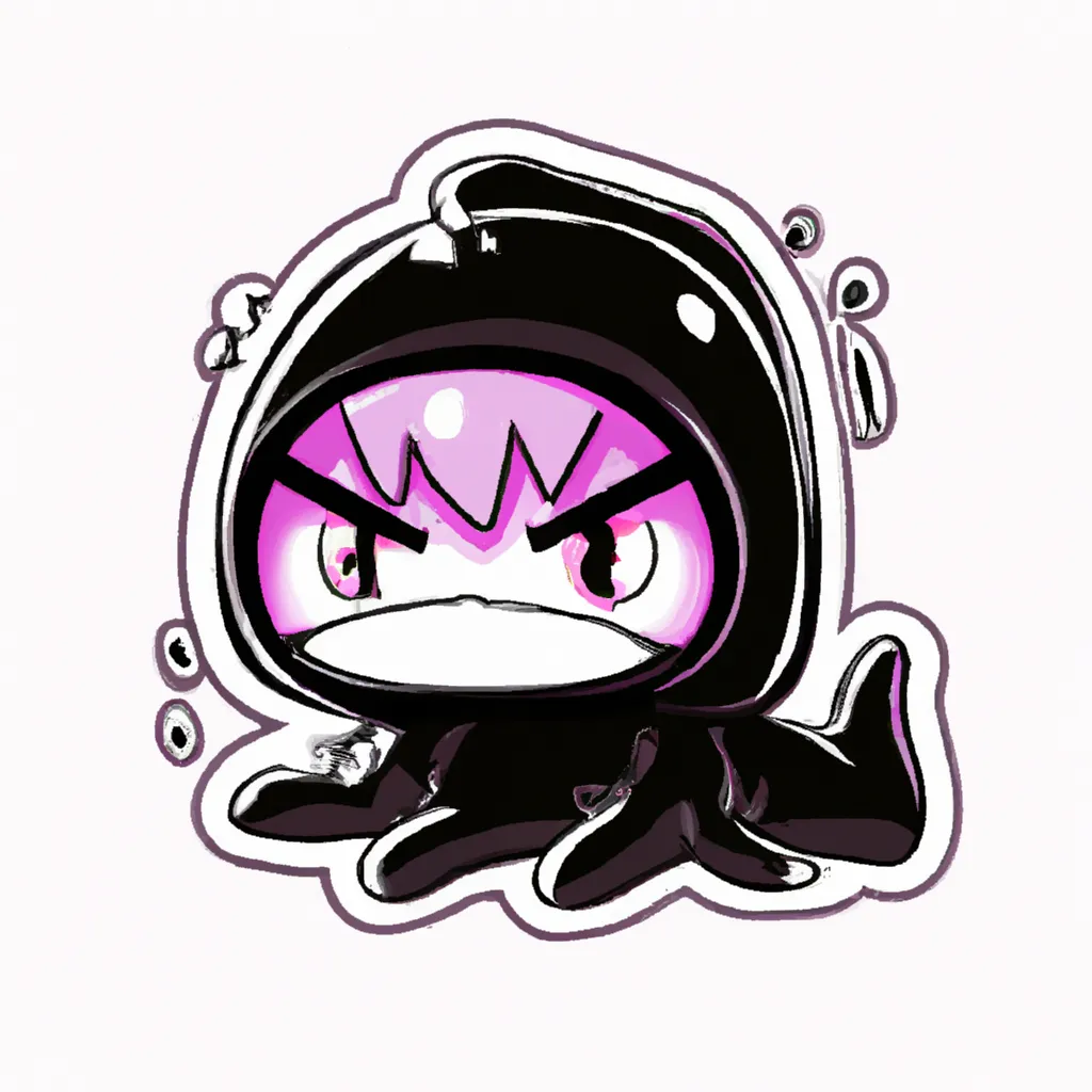 Prompt: an anthropomorphic axolotl wearing a black hoodie, cute, sticker illustration, cute face, chibi