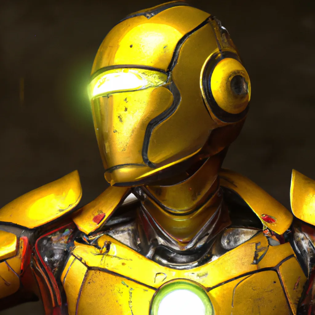 Prompt: a Dramatic shot of the iron man suit based off of a very yellow lemon, LEMON head, Renaissance portrait, highly detailed, elaborate, heroic fantasy, Latour, Philippe de Champaigne, Rika Suzuki, lemon character, by artgerm, HD, hdr, ue 5, ue 6, unreal engine 5, realistic anime 3 d style, cinematic 4 k wallpaper, 8 k, ultra detailed, GTA V cover art, high resolution, artstation, award winning