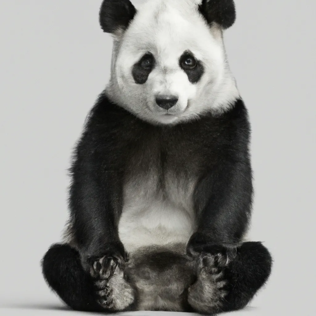 Prompt: Photorealistic portrait of a cute male panda sitting pretty, fit lean & muscular, gorgeous symmetrical eyes,  intricate fur, facial asymmetry, soft lighting, cold lighting, fine-arts photography, award-winning photo, by Martin Schoeller 8k high definition  full body