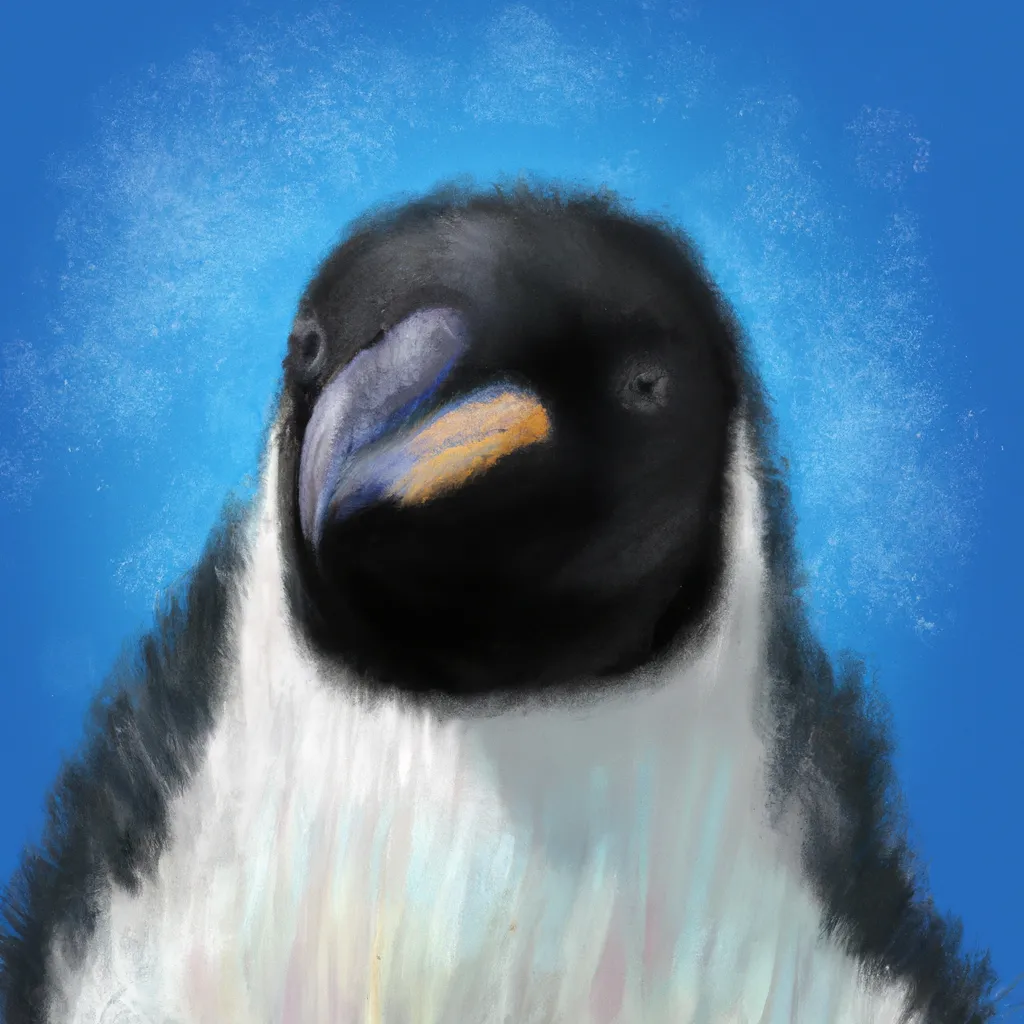 Prompt: penguin,digital art,profile picture 