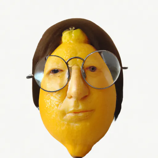 Prompt: John Lennon as a Lemon