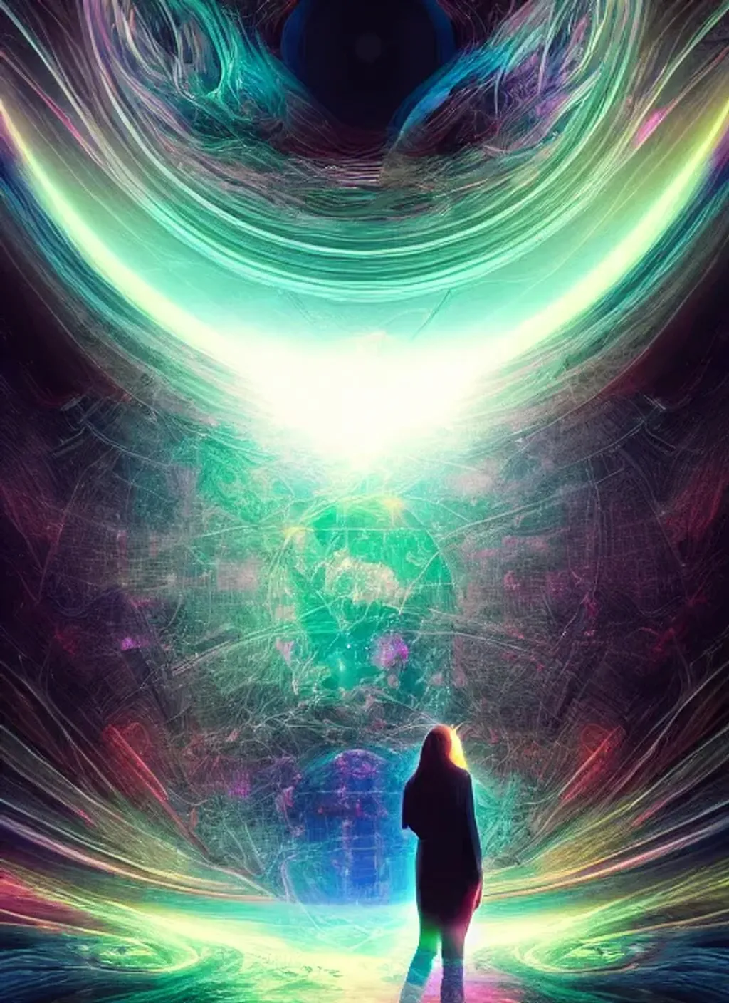 Echoed dreams experiencing the quantum field elevat openart