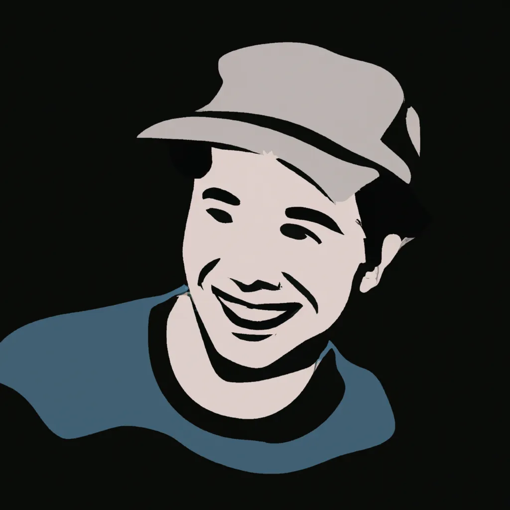 Prompt: vector art of smiling man, logo