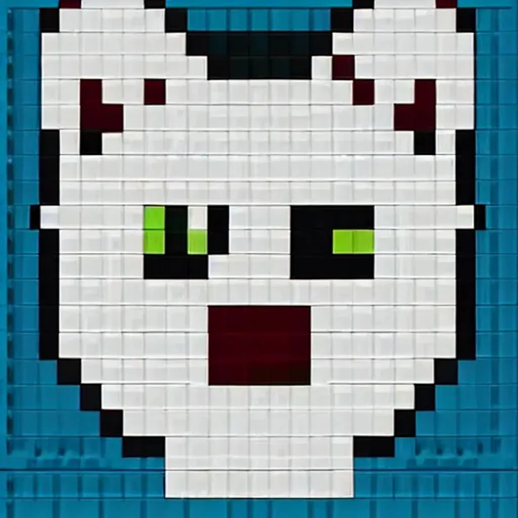 Prompt: cat pixelated, pixel art, 64x64