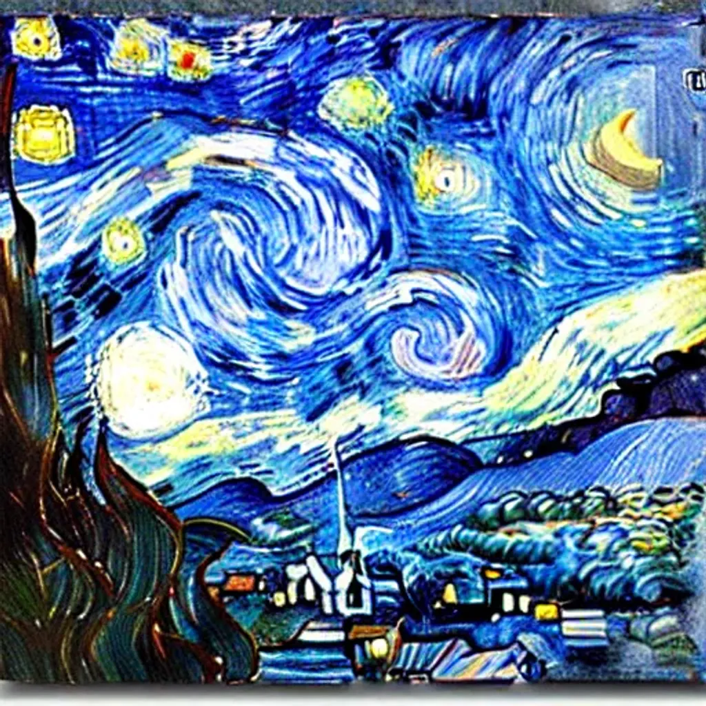 Prompt: Starry night painting