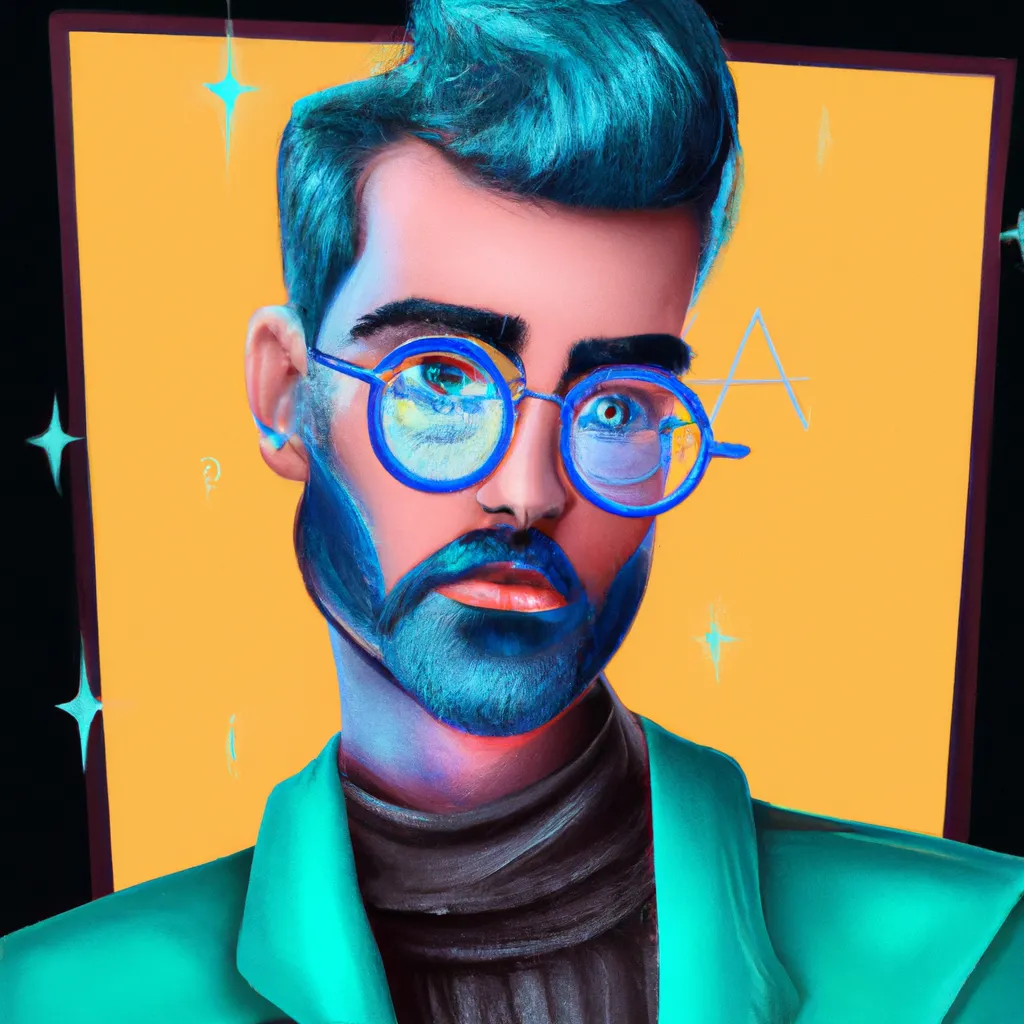 Prompt: Male ❄️🔥💓🕶️👁🫀🍬🌙🌃, digital art In the style of Peter Mohrbacher, hazel eyes, nerdy aesthetic, cinematic, trending on artstation high fashion bespoke Haute couture realistic hyper intricate detailed surrealist art by Wes Anderson, Patrick Nagel and Sho Murase 5D, bespoke unique beauty, ArtGerm, Grimes doll, Popovy Sisters