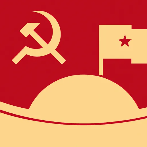 Prompt: flag of a soviet colony on mars