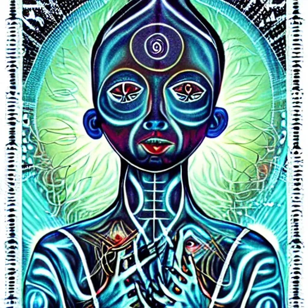 Prompt: Spiritual black eyes
