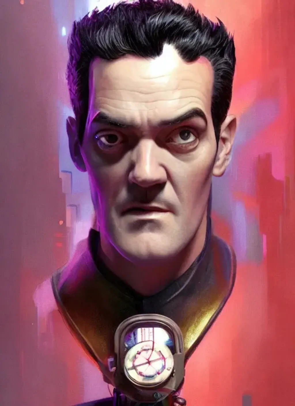 Prompt: Robbie Rotten, intricate Three-point lighting portrait, by Ching Yeh and Greg Rutkowski, detailed cyberpunk in the style of GitS 1995