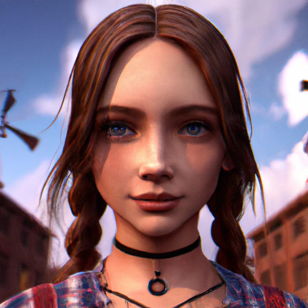 Prompt: a beautiful Cotton Mill Girl with beautiful big blue eyes, symmetrical, centered, dramatic angle, ornate, details, smooth, sharp focus, illustration, realistic, cinematic, artstation, award-winning, RGB, unreal engine, octane render, cinematic light, macro, depth of field, blur, red light and clouds from the back, highly detailed epic cinematic concept art CG render made in Maya, Blender and Photoshop, octane render, excellent composition, dynamic dramatic cinematic lighting, aesthetic, very inspirational, arthouse by Henri Cartier Bresson