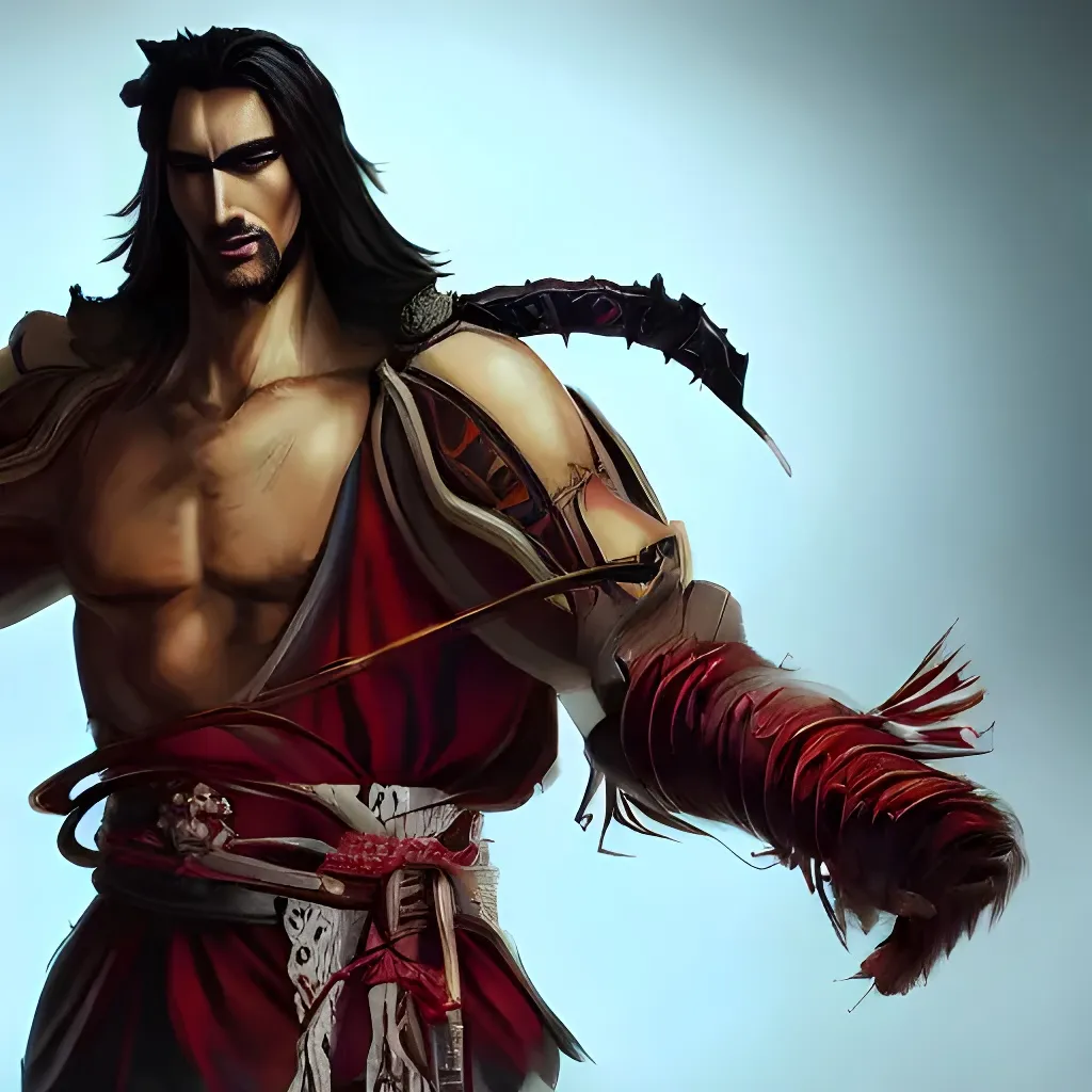 splash art of an absurdly beautiful samurai in the s... | OpenArt