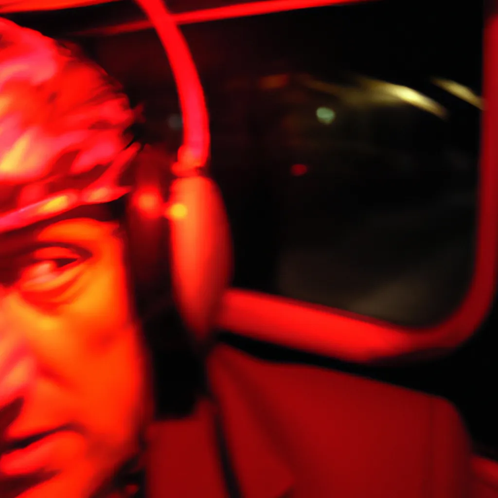 Prompt: Freddy Krueger has a lot of cable in his head and drives drunk a bus in heat movie 2010. this is the dream of Freddy Krueger who has a dream. A Nightmare on Elm Street. full psycho to snake god. real photography, dark, vision of PSY.