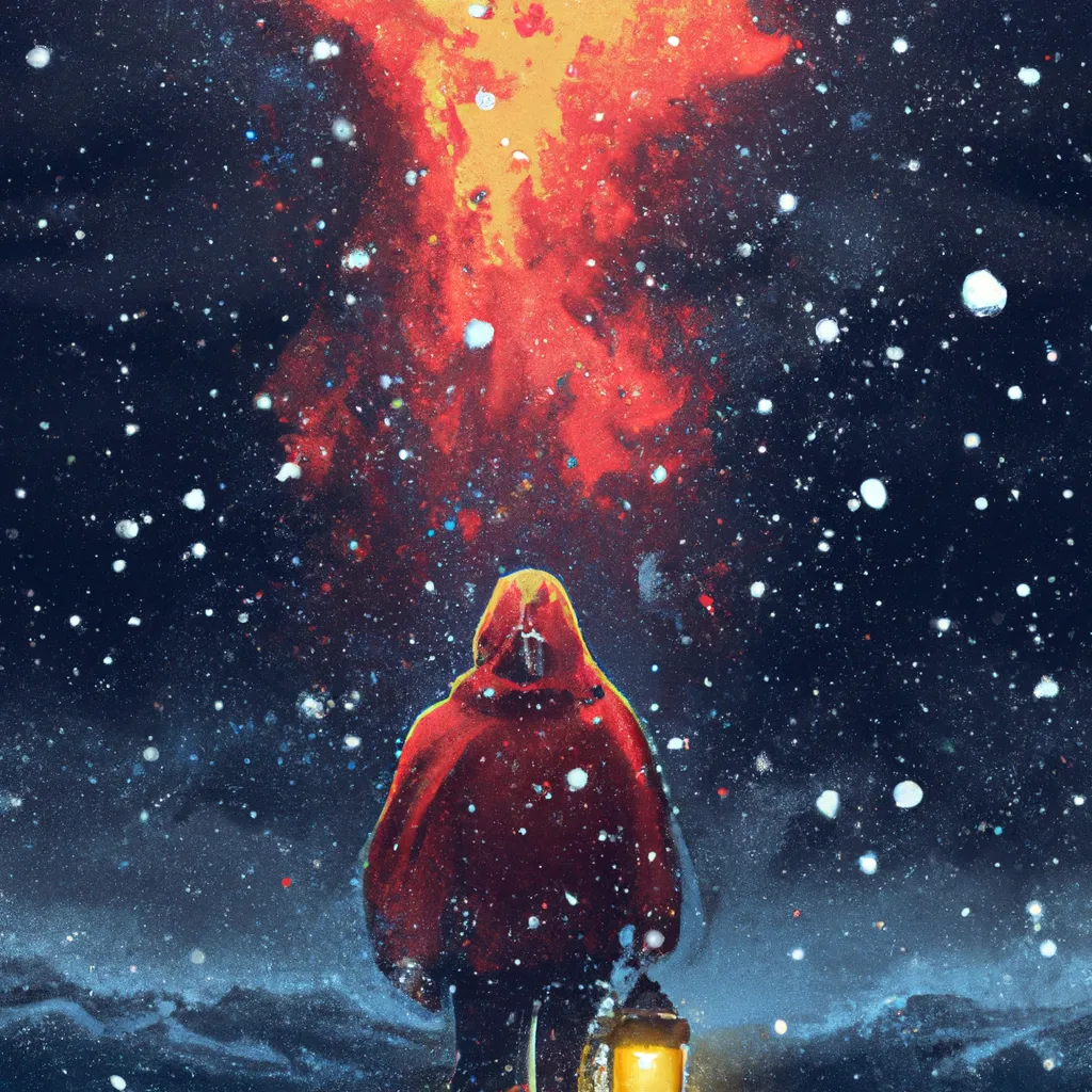 Prompt: 🔥👱‍♂️🌨️, digital art, fantasy