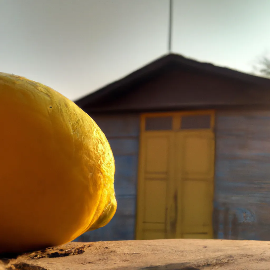 Prompt: A lemon infront a wooden house, beautiful image, evening sunset time, 3D ray-tracing graphics,awards winning photo, macro camera, incredible detail , 4k wallpaper, high quality raytracing virtual high quality real life graphics.