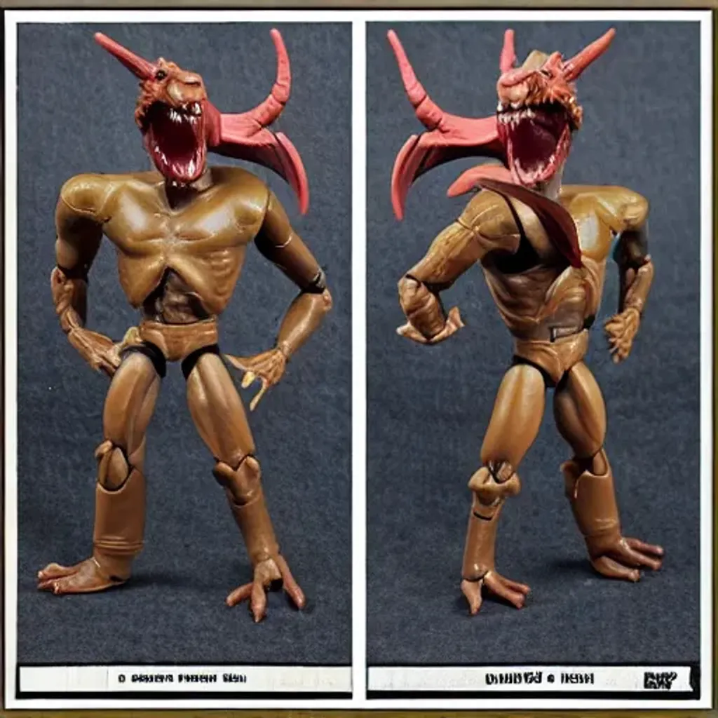 3/4 inch kenner style jersey devil action figure OpenArt