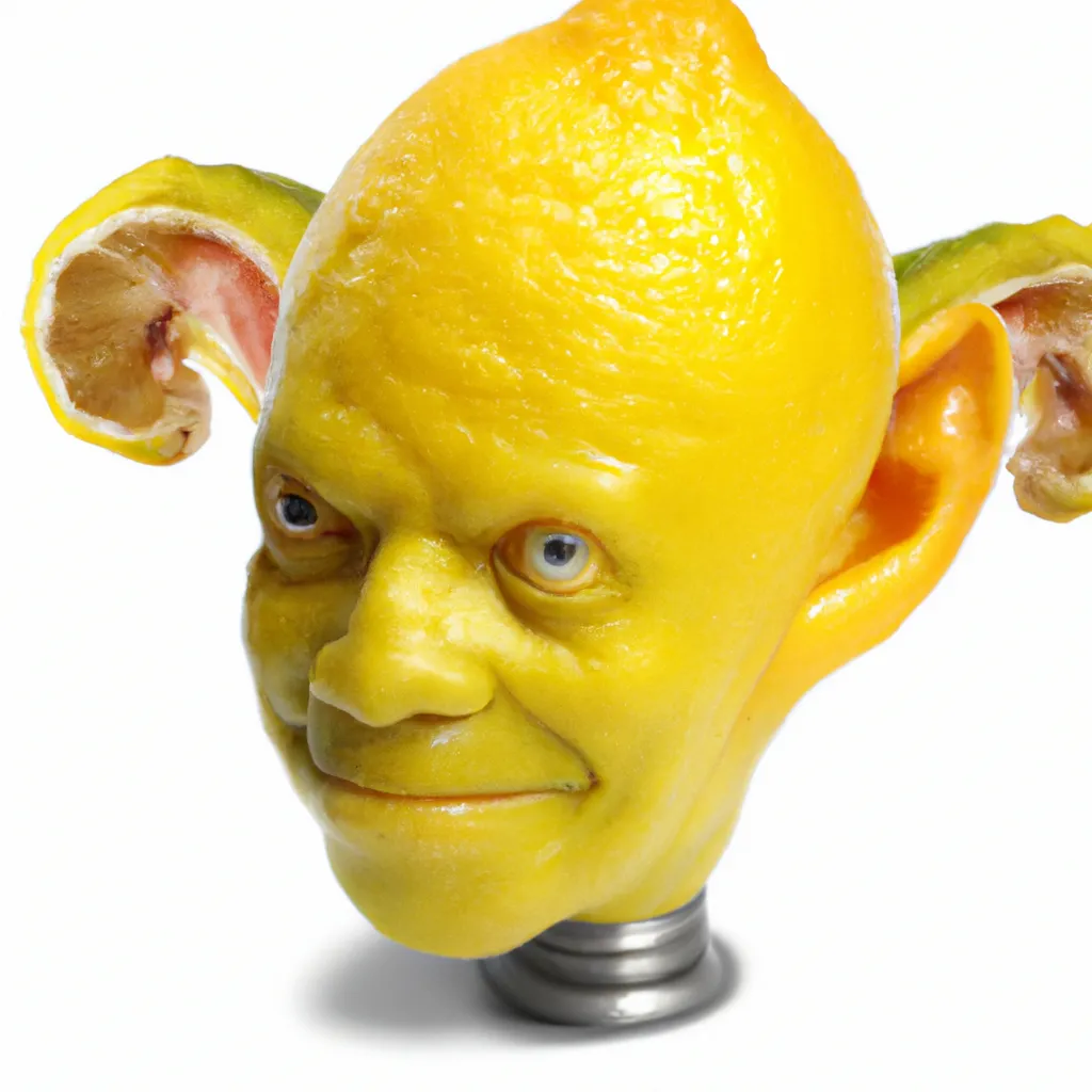 Photo realistic lemon Frankenstein's Monster, normal... | OpenArt
