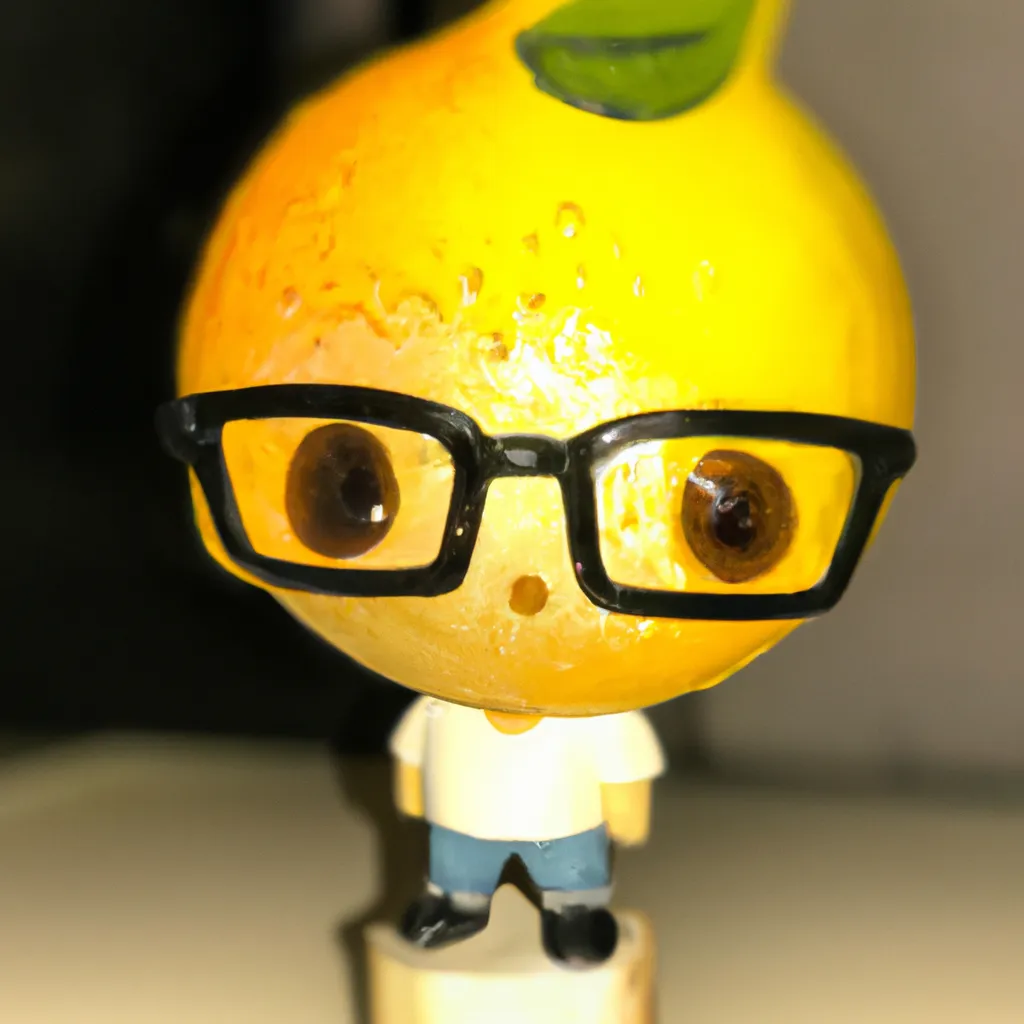 Prompt: a funko pops lemon character