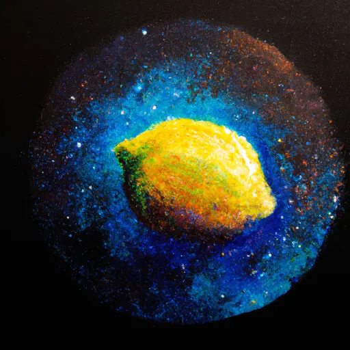 Prompt: a concept art painting of the universe with a lemon in the center. Yellow lemon zest all around, space dust, nebula
trending on artstation beautiful