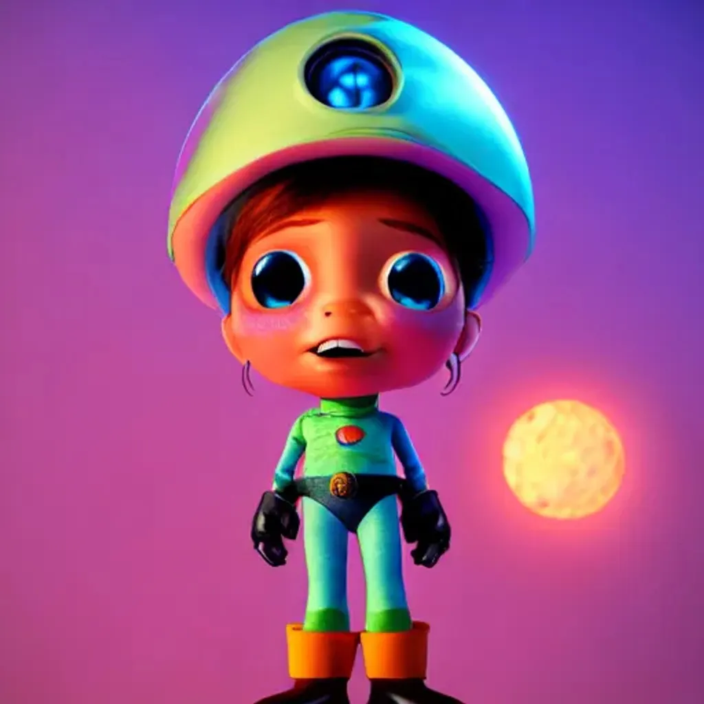 Prompt: A Space Pirate, cute adorable Pixar movie 3D animation, character portrait by Pixar Disney, natural volumetric lighting, colorful, HDR, bright animated background, Zbrush, 4k 8k, vray, octane render, unreal engine