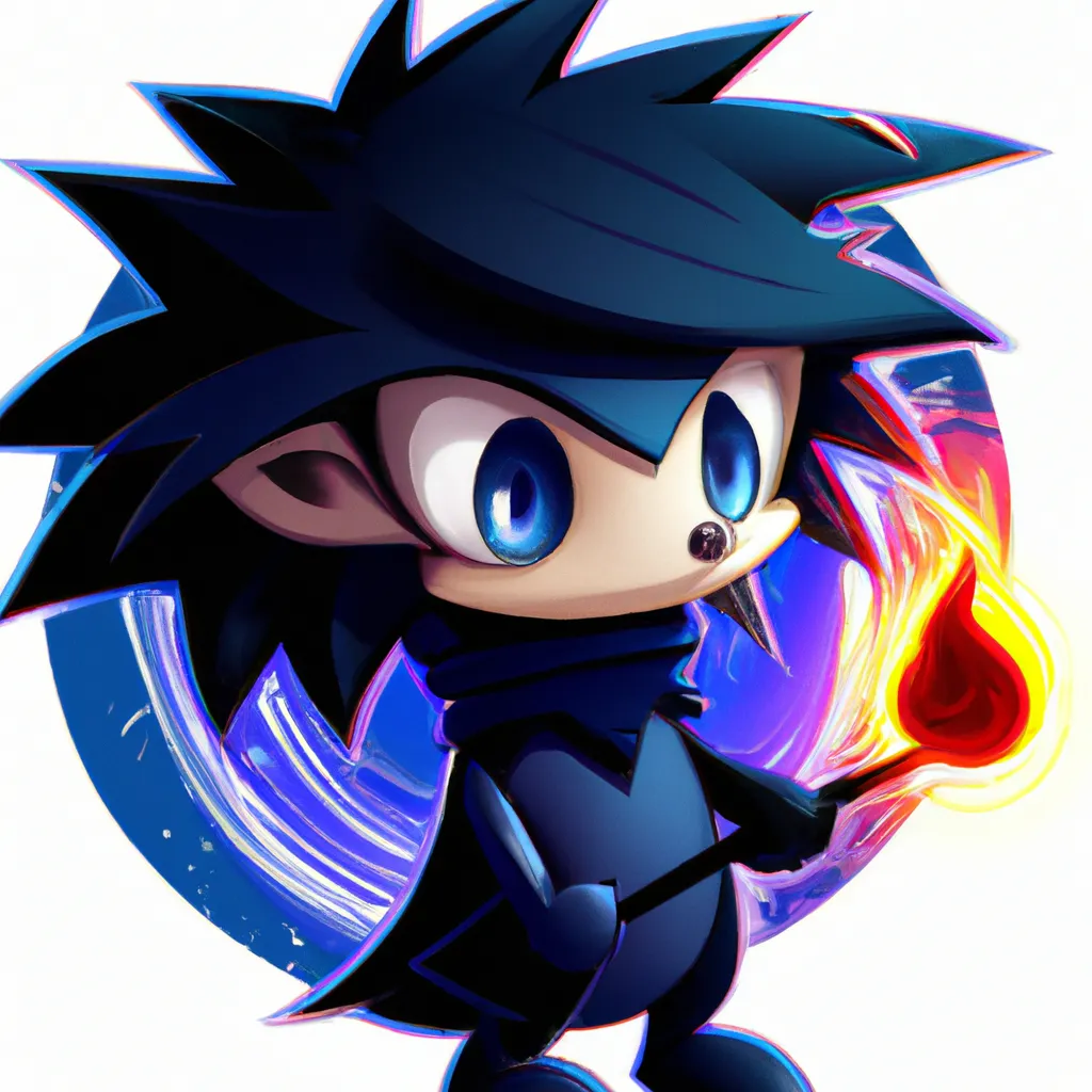 AI Art: Shadow I Suppose - Sonic Chara to Furry by @Zer0Fleet