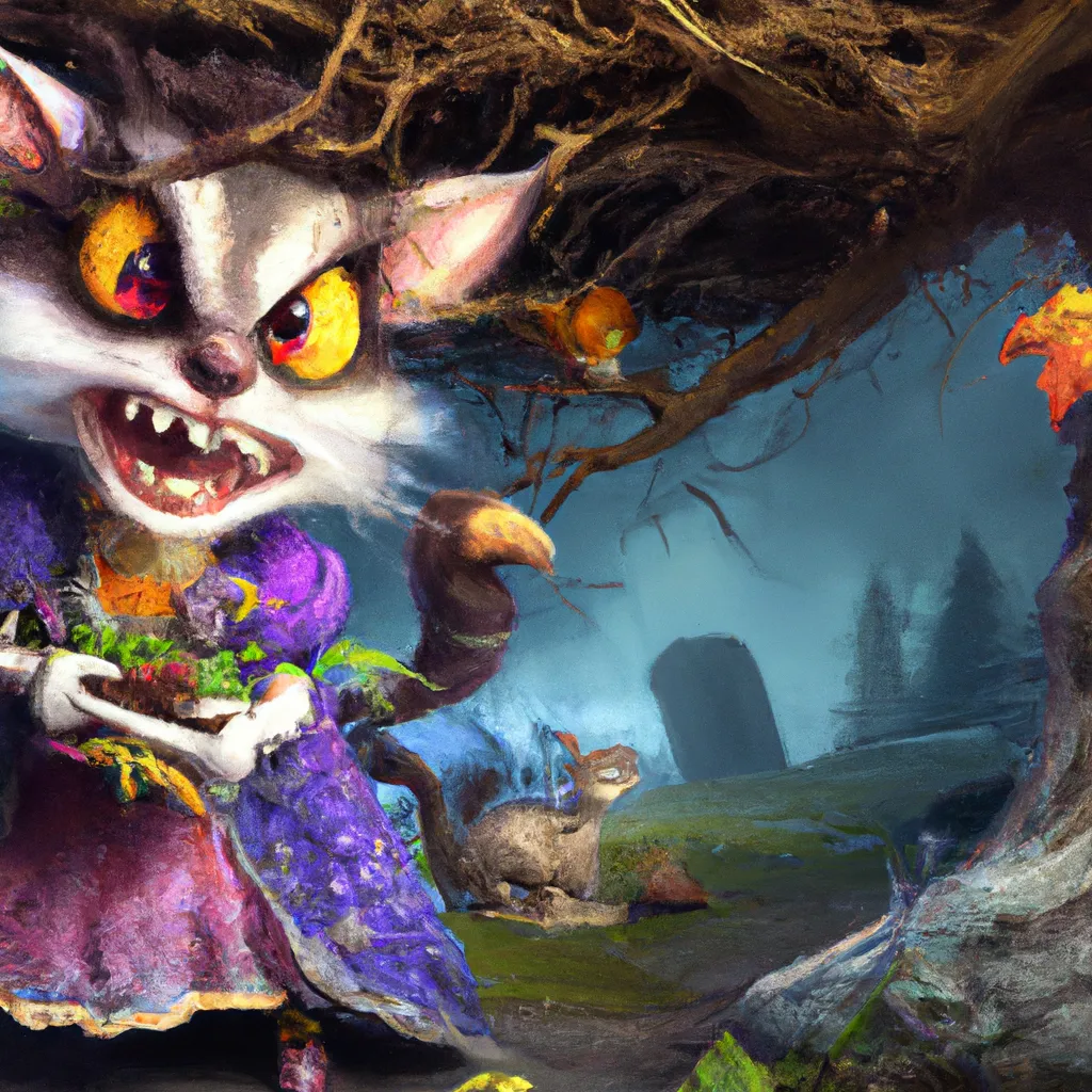 Prompt: Ultra high Quality photo | A monster witch  is serving Dali and Escher and Klarwein posing as cute furry little Snow White  | concept art | video game  character | saxophone  | flora fauna theme | fine details and expressions | Snow White  movie | ultra high resolution octane  | midjourney  | subject centered | photo realistic | ultraviolet  | upscale | by Artgerm Artstation Pixar Disney Hanako Yamamoto