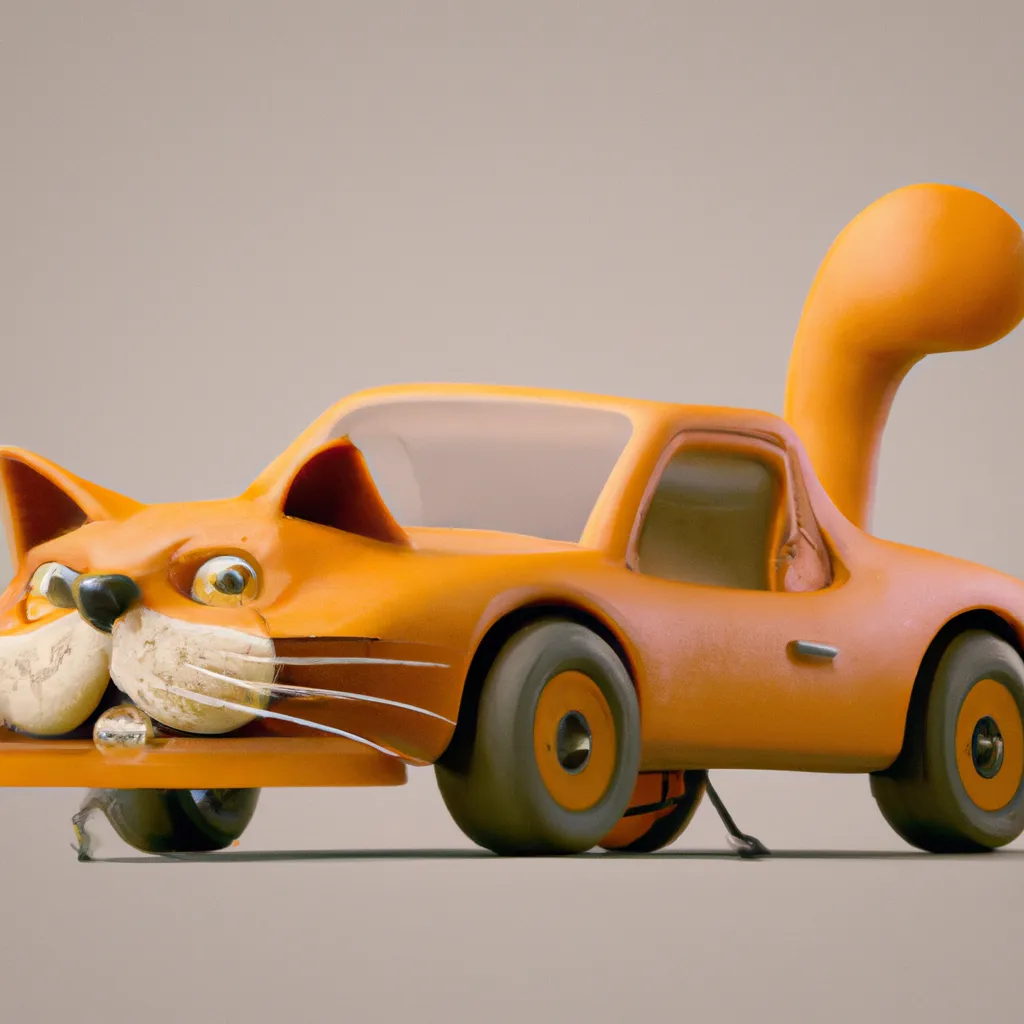 a cat in the shape of a car, digital art | OpenArt