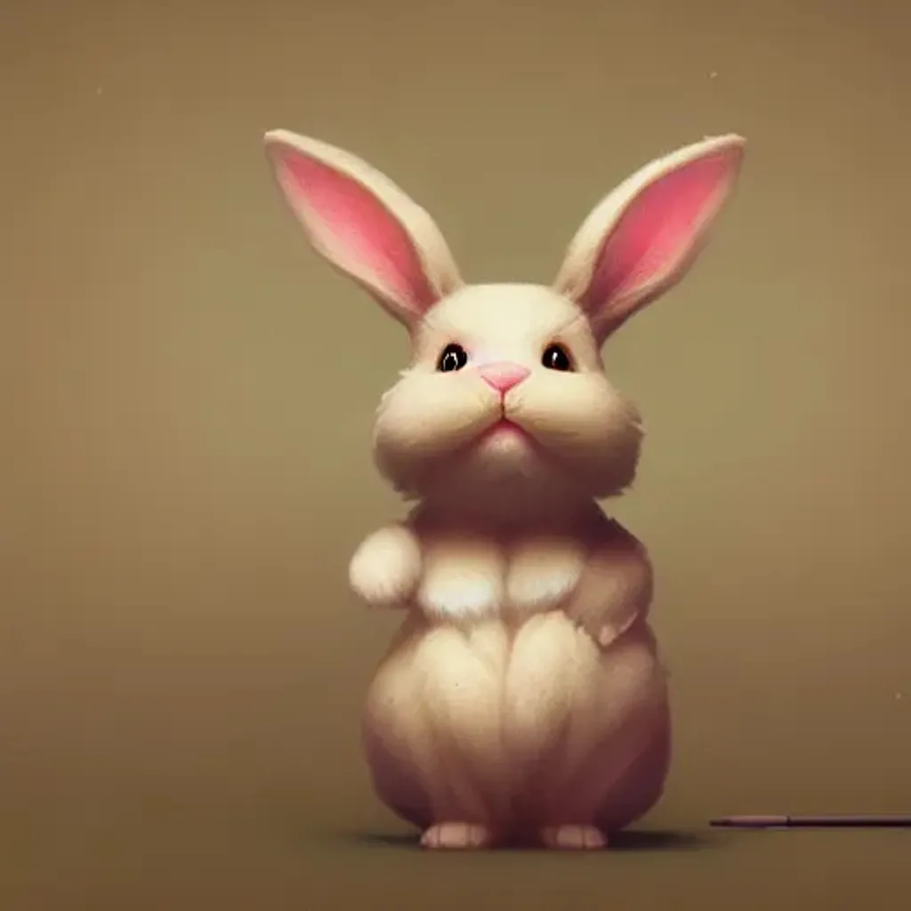 cute kawaii bunny, Da Vinci composition, Greg Rutkow... | OpenArt