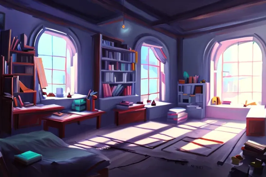 Prompt: room concept art by artgem and artstation, 4k, 8k