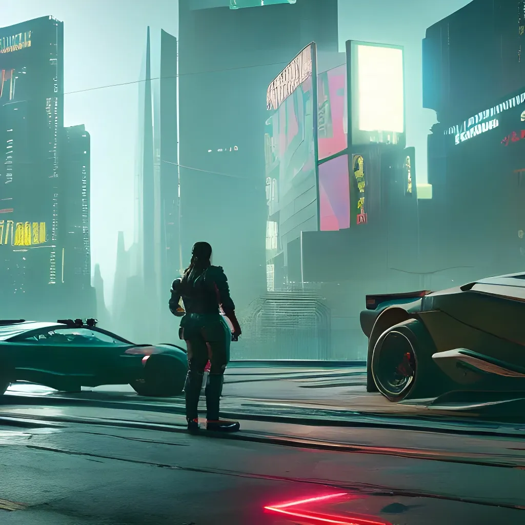 Prompt: cyberpunk 2077 sad, 4k, 8k, octane render, highly detailed