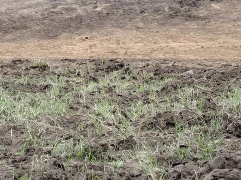 Prompt: grassy plain, emotional. deep mud.