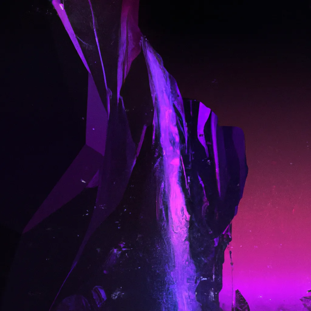 Prompt: synthwave waterfall 