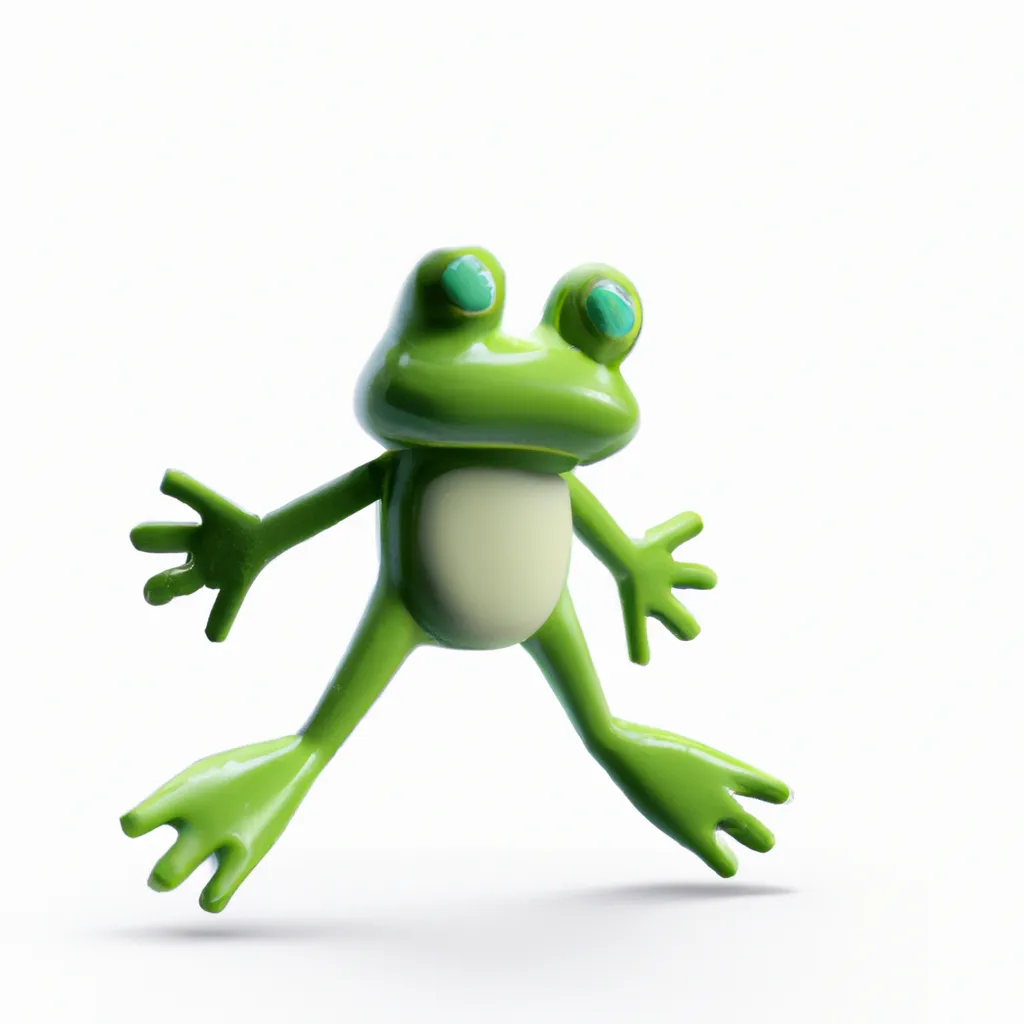 Prompt: 3D Render of Frog by sanrio