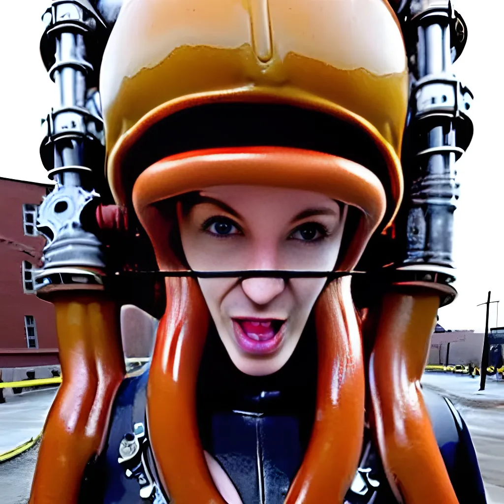 A giant gelatinous fungus grows in an enormous steam... OpenArt