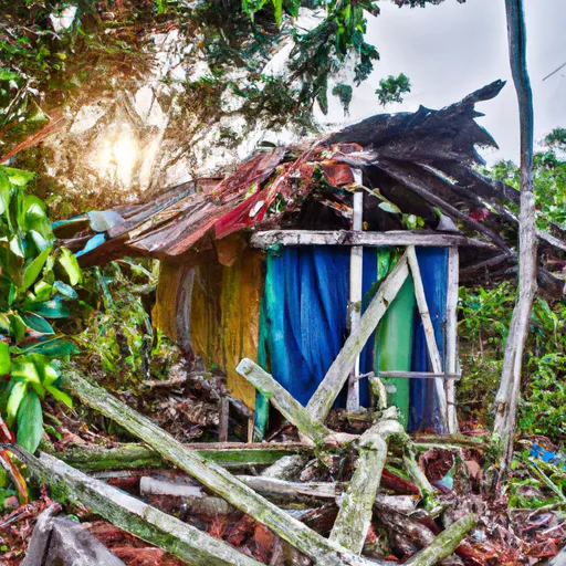 Prompt: realistic, hdr, house in the jungle 