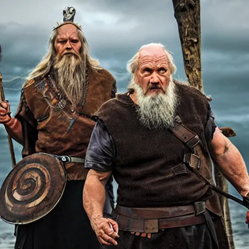 Prompt: Odin, viking, oldman