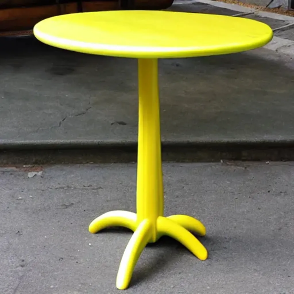 Prompt: Bannana table