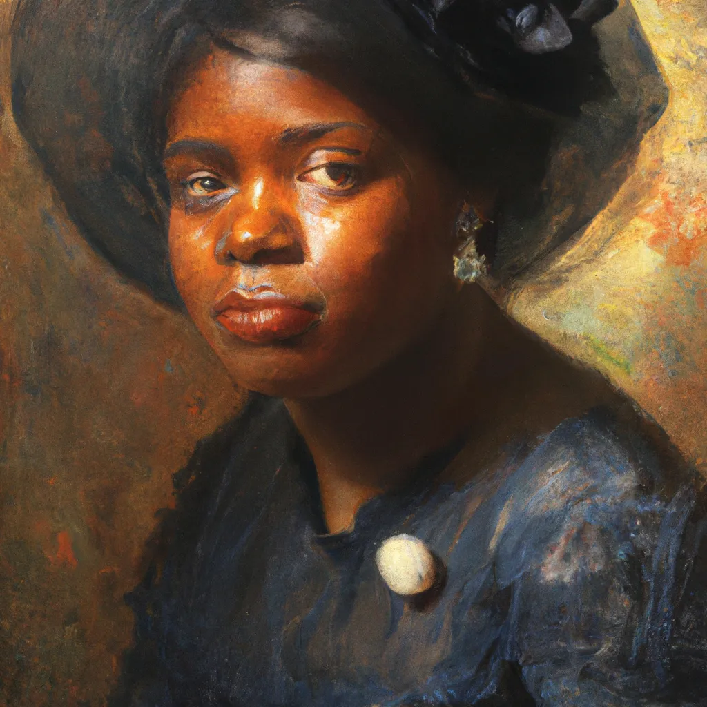 Prompt: professional Painting, black woman, with blue eyes, in a white room, looking a the viewer, detailed lips, sun rays, by Pierre-Auguste Renoirb, by jules basten-lepage,  nostalgic lighting, centered