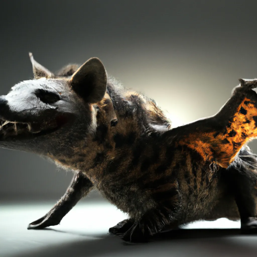 Prompt: crocodile with bat wings and a hyena body, hybrid animal, wild species photography, studio lighting, studio photography, award-winning, photorealistic, high quality, 8k, perfect composition, beautiful detailed intricate insanely detailed octane render trending on artstation, 8 k artistic photography, photorealistic concept art, soft natural volumetric cinematic perfect light, chiaroscuro, award - winning photograph, masterpiece, oil on canvas, raphael, caravaggio, greg rutkowski, beeple, beksinski, giger