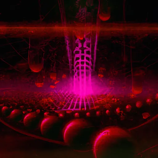 Prompt: red cyberspace dimension, tron, half-life 2, first-person shooter, made from red spheres, red dark digital monsters, beautiful science fantasy landscape, cybernetic, surreal, artstation, highly detailed, art by yuumei, concept art, vast, operatic