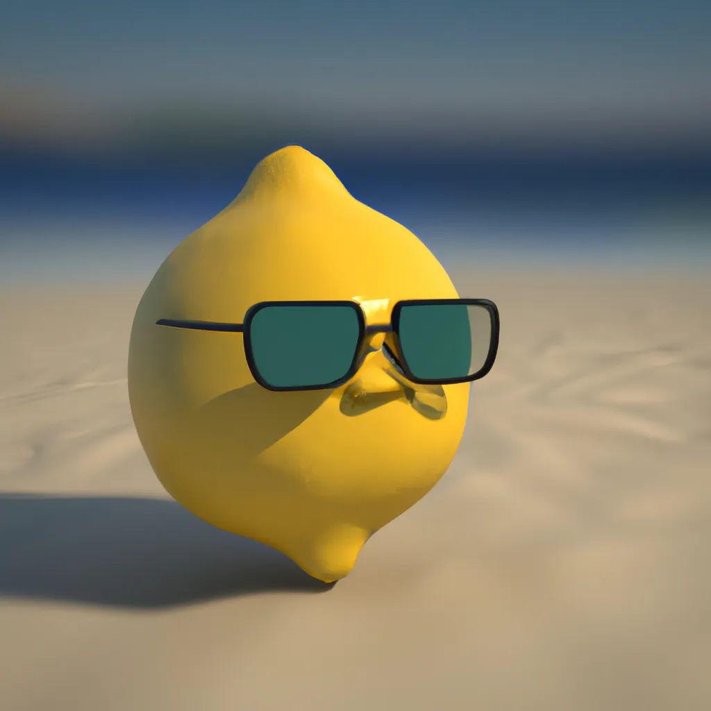 volumetric rendering of a whole lemon as a cool char... | OpenArt